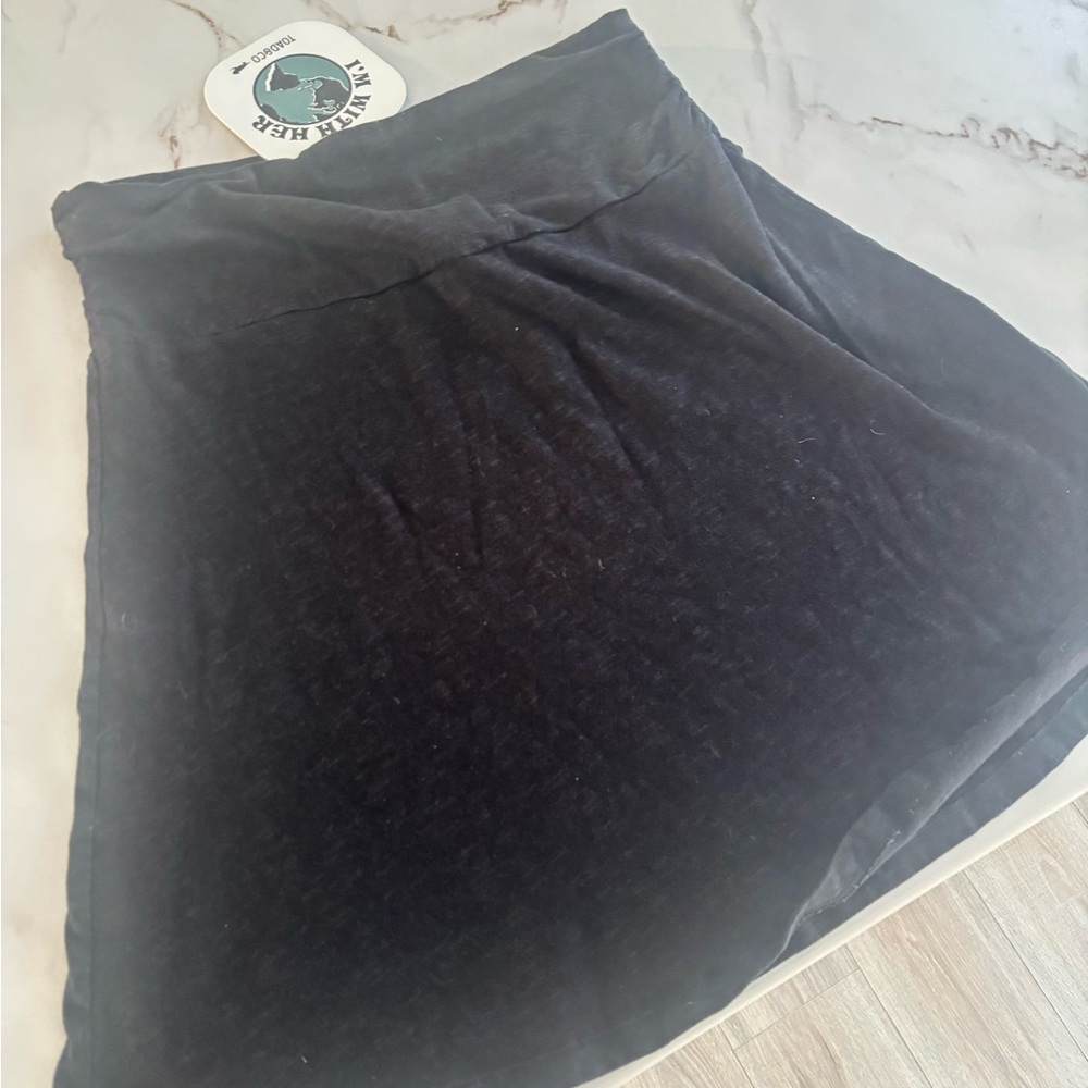 Toad&Co Black A-Line Skirt